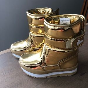 Gold Rubber Duck Girls Snowboots
